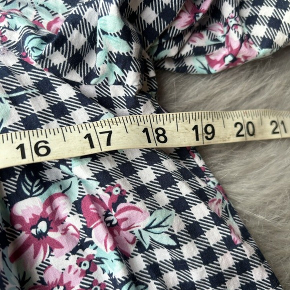 No Comment Blouse Women’s Small Multicolor Floral Off the Shoulder ¾ Sleeve Boho - Picture 8 of 10